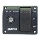 Switch panel 3way 24/32V rocker for bilge pump (lighted)