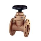 Valve Non stick DN65 PN16 Bronze flange full flow Art.2275 with thermoplastic handwheel