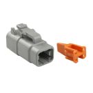 Kit plug for DTM 4 cavity Deutsch connector for 20-24 AWG wire (single pc)