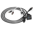 Audio Jack XMC-USB/3.5MM-PNL Panel Mount USB and 3.5mm AUX Input
