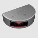 Navigation 2nm Port 12-50m 10-32V side mount silver anodized light, Red