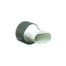 Duct oval adaptor straight 100 x 40 mm to round Dia. 100 mm