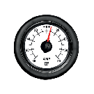 Amp meter AMPO50W White 12/24V