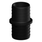 Hose connector Black 50 mm/50 mm GRP