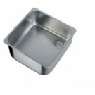 Sink SS Rectangle 360x360x150mm (LxWxD) cut out L330 x W230