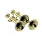 Horn air T-0A Brass 131.2dB 322, 295 & 254Hz triple trumpet L548xW365 mm 10Lpsat 6.8bar suitable for vessel length less than 20m