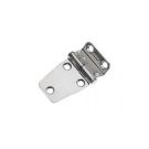 Hinge offset 37 x 66 mm offset left hand SS304 electro polished