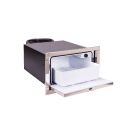 Refrigerator Full inox CR36L 12/24V vent cooling, direct evaporator, inox door with 4 side fixing frame