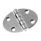 Hinge 48 x 67 mm ellipse centred SS 316 electro polished
