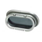 Porthole PM111 220 x 122 mm cut-out anodized Aluminium frame with mosquito screen CE certified A-I
