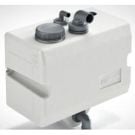 Tank waste water 25L horizontal wall mount plastic excluding inlet fitting
