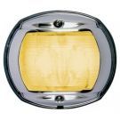 Navigation towing 24V chromed Brass with black polymer base vertical mount side light