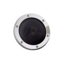 Foot Switch Chrome bezel 12/24V 150A max Dia. 104x21Hx47D mm V stabilized water proof diaphragm with mounting screws