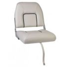 Seat deluxe FIRST MATE CHFSW foldable White with Blue seam artificial leather upholstery Fits all pedestals. Supplied without pedestal.