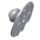 Panel Clip LP-SM8AS Male surface mount + screw mount - Low Profile range (5 kg pull out load)