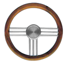 Steering Wheel type27 Dia. 400 mm anodized aluminium spoke and hub with Grey rim