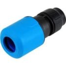 Coupler 25 mm PE pipe to 22 mm copper pipe (plastic)