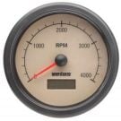 Gauge rpm/hour counter TACHN cream 12/24V (0-4000 rpm) cut-out Dia. 100 mm