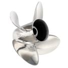 Propeller Rubex HR4 Stainless Steel 4-Blade 13″ × 17″ RH Interchangeable Hub for 40–140 HP Engines