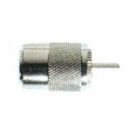 Cable fitting coax RG58 twist UHF male plug
