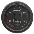 Gauge rudder position RPI1810B black 12/24V cut-out Dia. 107 mm excluding sensor