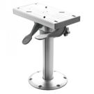 Seat pedestal PCRS38 removable fixed height 380 mm with slide & swivel base Dia. 228 mm