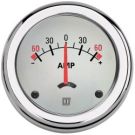 Ammeter AMP150W white 12/24V (+/- 150A) cutout Dia. 52 mm with separate shunt