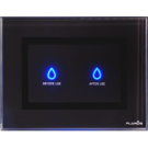 Toilet control panel touch black 2 buttons