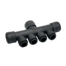Manifold rail 1 IN 22 mm x 4 OUT 15mm (plastic)