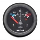 Gauge water TEMP12B 12V black temperature (40-120 deg. C) cut-out Dia. 52 mm excluding sensor
