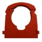 Pipe clip 15 mm Red (plastic)