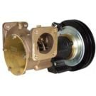 Pump clutch 2A pulley 24V 51 Gpm flanged port Bronze body for bilge, deckwash & firefighting application