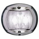 Navigation stern 12V LED chromed Brass with black polymer base vertical mount side light