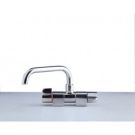 Tap Fold down White U spout 2 knob control swivelling & folding