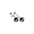 Horn air K-380 Chrome 123.5dB 385Hz & 462Hz dual trumpet L377xW217 mm 0.65Lps suitable for vessel length 7 to 30m