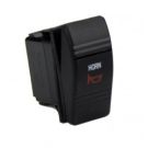 Horn switch 3 position on-off-(on) for KB-15 console mount red led light includes sealing gasket