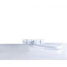Tap Fold down White J spout mixer 2 knob swivelling & folding