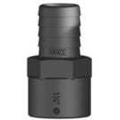 Hose connector black F 1-1/4