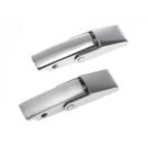 Latch eccentric covered-415 SS316 satin finish with straight catch plate