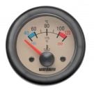 Gauge water temperature TEMP12W cream 12V (40-120 deg. C) cut-out Dia. 52 mm excluding sensor
