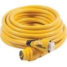 Shore power 12 ft 30A 125V (Y) EEL cordset (Easily Engaged Lock) Yellow colour