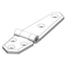 Hinge 35x134mm White (Pair) GRP