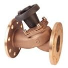 Valve non stick DN100 Bronze PN16 flange full flow Art.2200 with thermoplastic handwheel