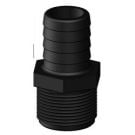 Hose connector Black 1-1/4