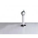 Shower straight Pull out (push button) White with surface holder & 2m plastic hose