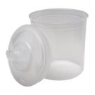 Lid and Liner Kit PPS 16024 Large 850ml 200 Micron with 25 Lids 25 Liners and 12 Sealing Plugs
