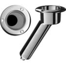 Rod cup holder SS316 round top 30 deg. rod Drain 3/8