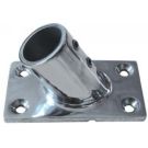 Stanchion Fitting Base 45° Rectangular 7/8