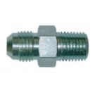 Connector steel G3/8 cylindric JIC M9/16 for hydraulic flexible hose