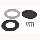 Kit service for thru-transom and scupper. Includes outer ring, rubber flapper & 4 SS screws